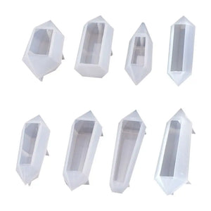 8pcs Geometric Shape Silicone Mold for Epoxy Resin Casting