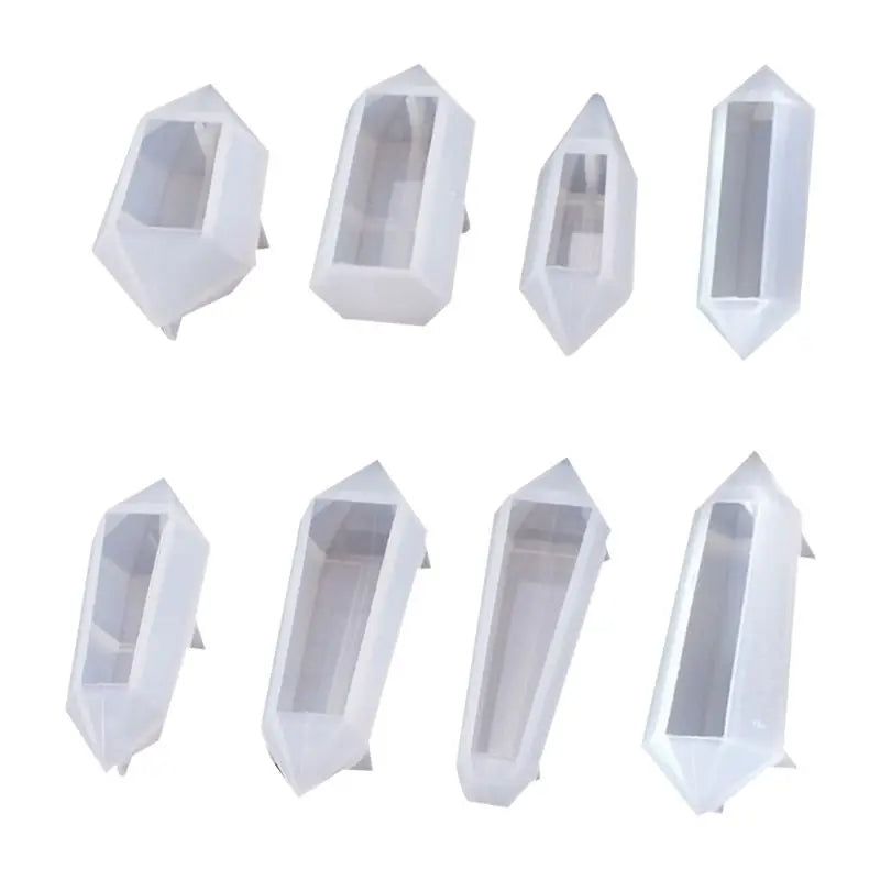 8pcs Geometric Shape Silicone Mold for Epoxy Resin Casting