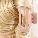 8pcs French Retro Square Transparent Hair Scrunchie Set