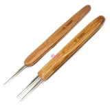 8pcs/bag Double Crochet Needle For Locs Bamboo Dreadlock Crochet Hook