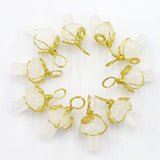 Natural Stone Mushroom Necklace Reiki Charms DIY Jewelry
