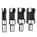 8pcs Carbon Steel Wood Plug Cutter 10mm Round Shank Drill Bit Set
