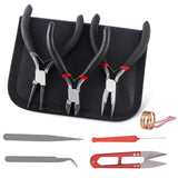 8pcs Jewelry Making Tools Pliers Cutter Scissors Tweezers Set