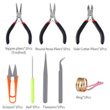 8pcs Jewelry Making Tool Kits Pliers Set Wire Cutter Beading Tweezers