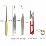 8pcs Jewelry Making Tool Kits Pliers Set Wire Cutters Beading Tweezers