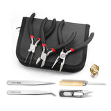8pcs Jewelry Tool Kits Pliers Set Round Nose Plier Side Cutting Wire Cutter