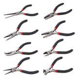 8pcs Jewelry Pliers Beading Tool Kit Wire Cutter Craft Equipment