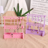 8pcs Mini Coat Hangers Jewelry Display Stand Earrings Storage Frame