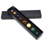 8pcs Chakras Cat Eye Stone Beads for DIY Jewelry
