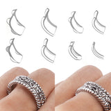 8pcs Clear Ring Adjuster Size Reducer Tools Invisible Soft TPU Tightener Guard