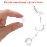 8pcs Clear Ring Adjuster Size Reducer Tools Invisible Soft TPU Tightener Guard