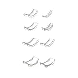 8pcs Clear Ring Adjuster Size Reducer Tools Invisible Soft TPU Tightener Guard