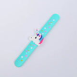 8pcs Unicorn Slap Bracelet Papa Wristband Cuff Bangles Kids