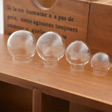 8pcs Hollow Glass Globe Ball Pendant Glass Bottle DIY Charms Findings