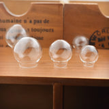 8pcs Hollow Glass Globe Ball Pendant Glass Bottle DIY Charms Findings