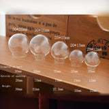 8pcs Hollow Glass Globe Ball Pendant Glass Bottle DIY Charms Findings