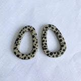 8pc Acrylic Leopard Print Water Drop Earring Pendant Jewelry Supplies