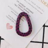 8pc Acrylic Leopard Print Water Drop Earring Pendant Jewelry Supplies