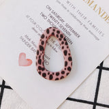 8pc Acrylic Leopard Print Water Drop Earring Pendant Jewelry Supplies