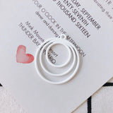 8pcs DIY Alloy Round Spray Paint Pendant Earring Accessories