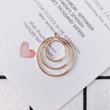 8pcs DIY Alloy Round Spray Paint Pendant Earring Accessories