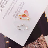 8pcs Alloy White Gold Earring Accessories Stainless Steel DIY