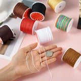 8 Rolls Of 0.8mm Nylon Thread Cords For Jewelry Making