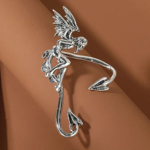 Elf Ear Cuffs Clip-on Earring Wing Filigree Elven Earrings Fairy Costume