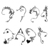 Elf Ear Cuffs Clip-on Earring Wing Filigree Elven Earrings Fairy Costume