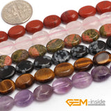 8x10mm Natural Stone Oval Beads - Jades, Amethysts, Agates