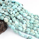8x10mm Larimar Natural Stone Beads Strand 15inch