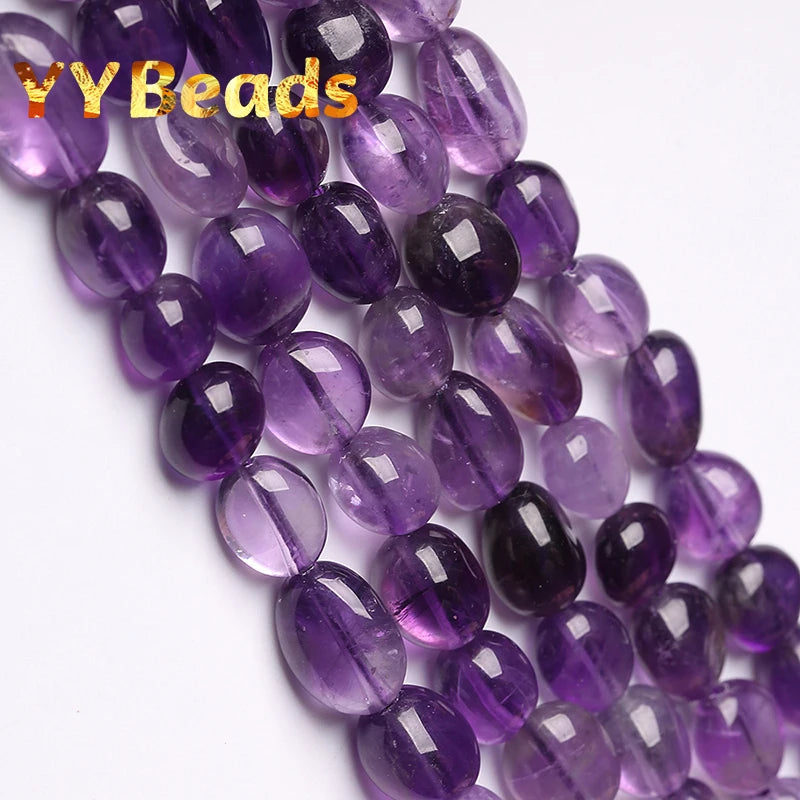 8x10mm Natural Amethysts Purple Crystal Beads DIY Bracelet Women Accessories