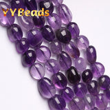 8x10mm Natural Amethysts Purple Crystal Beads DIY Bracelet Women Accessories