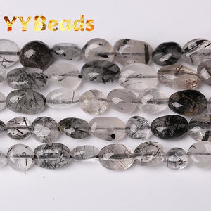 8x10mm Rutilated Quartz Stone Beads for Jewelry Making