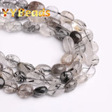 8x10mm Rutilated Quartz Stone Beads for Jewelry Making