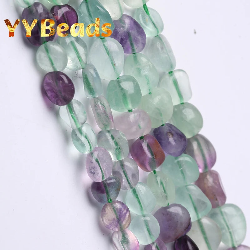 8x10mm Natural Fluorite Beads for DIY Jewelry Making