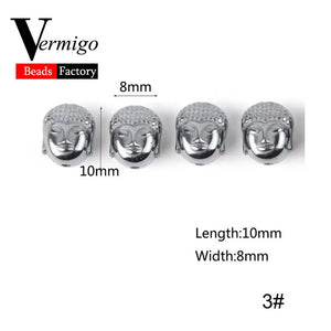 8x10mm Natural Stone Buddha Hematite Beads Charm Accessories Beads