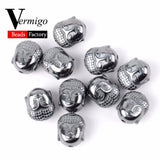 8x10mm Natural Stone Buddha Hematite Beads Charm Accessories Beads