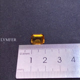 8x10mm Square Citrine Gemstone - Polished Natural Stone