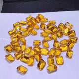 8x10mm Square Citrine Gemstone - Polished Natural Stone