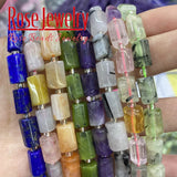 Natural Faceted Apatite Quartz Citrines Aquamarina Amethysts Beads