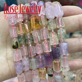 Natural Faceted Apatite Quartz Citrines Aquamarina Amethysts Beads