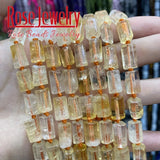 Natural Faceted Apatite Quartz Citrines Aquamarina Amethysts Beads
