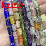 Natural Faceted Apatite Quartz Citrines Aquamarina Amethysts Beads