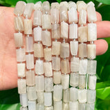 8x11mm Moonstone Faceted Column Beads for DIY Jewelry Making