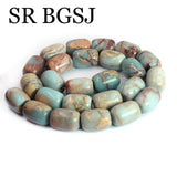 Natural Shoushan Snakeskin Jaspers Stone Loose Beads DIY Bracelet Earrings
