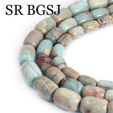 Natural Shoushan Snakeskin Jaspers Stone Loose Beads DIY Bracelet Earrings