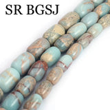 Natural Shoushan Snakeskin Jaspers Stone Loose Beads DIY Bracelet Earrings