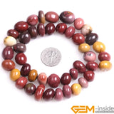 8x12mm Mixed Natural Stone Beads Assortment 15 Inches