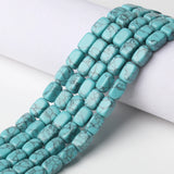 8x12mm Turquoise Stone Spacer Bead for DIY Bracelet Jewelry